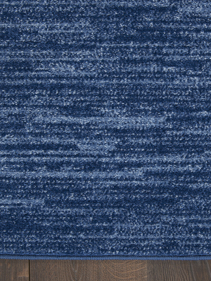 Nourison Essentials NRE01 Navy/Blue 2'2" x 20' Rug image number 3