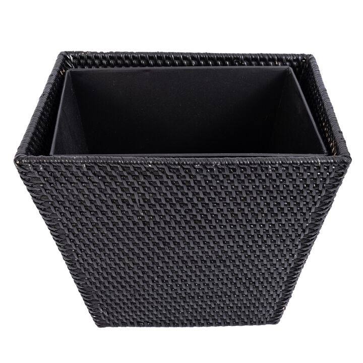Saboga Home&trade; Rectangular Tapered Waste Basket with Metal Liner