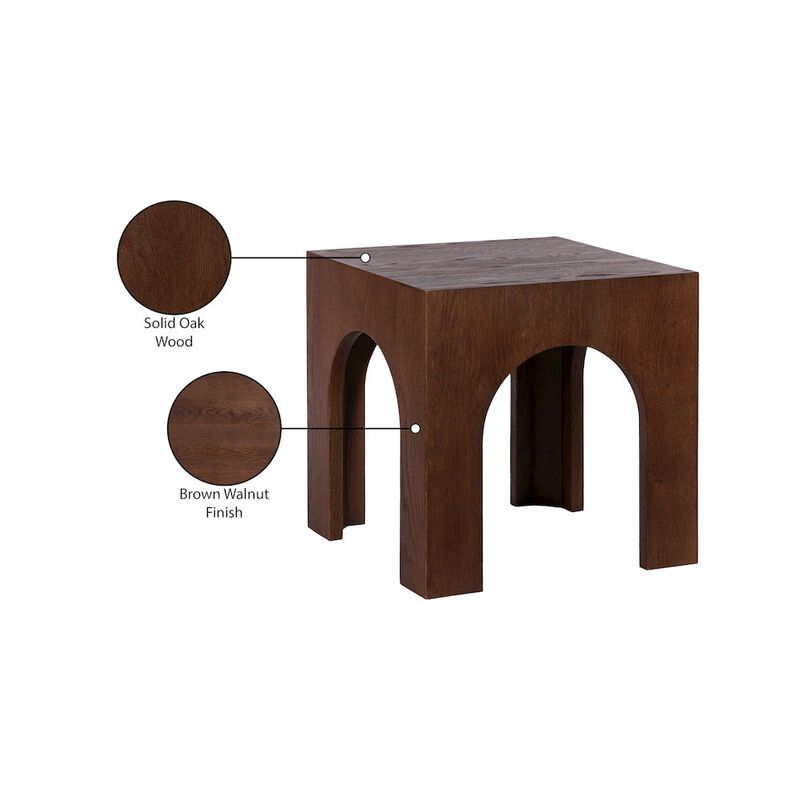 Meridian Furniture Arch Brown End Table