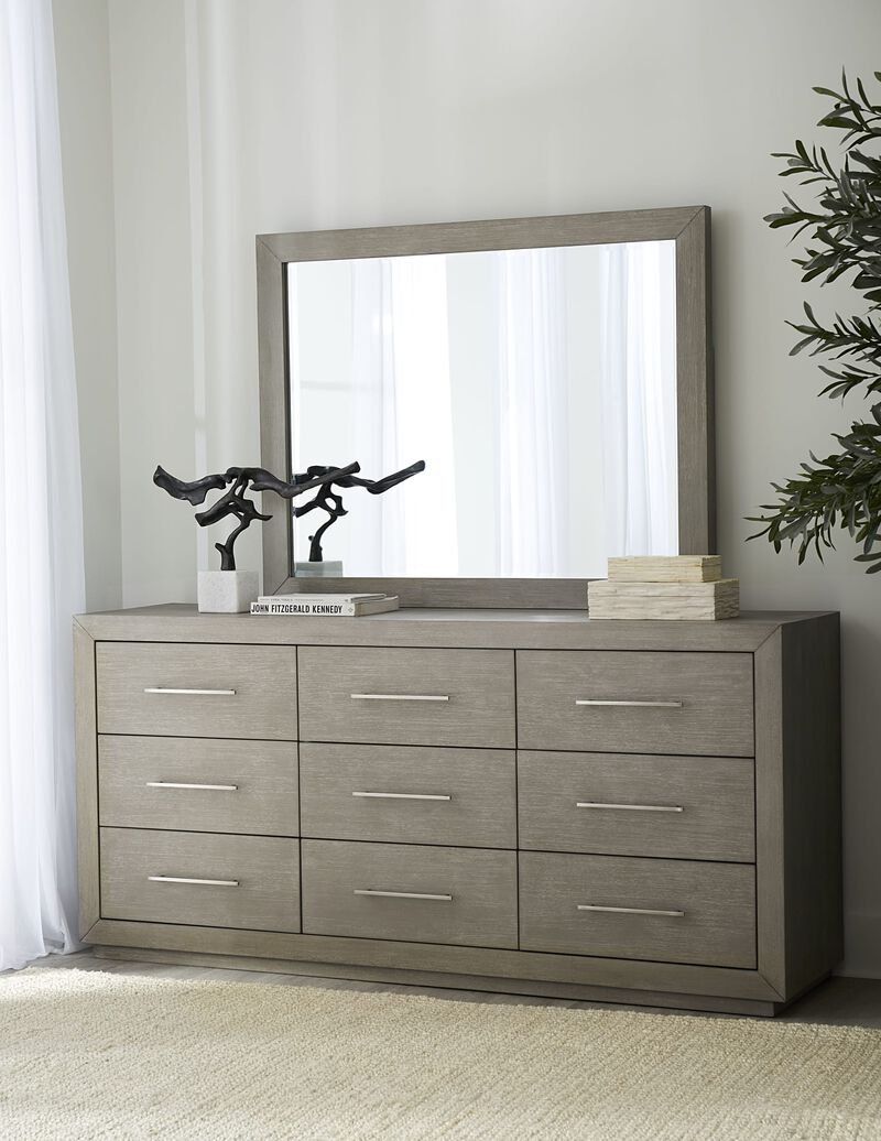 Melbourne Beveled Glass Mirror in Mineral image number 2