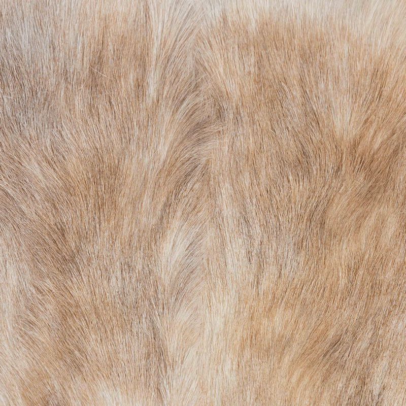 bali & pari Rivera Genuine Goat Leather Bar Stool - Rustic Boho Seating with Teak Wood Frame and Natural Hide Upholstery image number 4