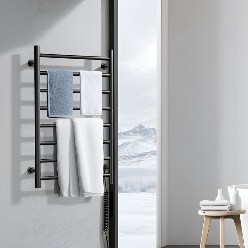 8 Bars Towel Warmer Rack Wall Mounted Heated Towel Rack for Bathroom