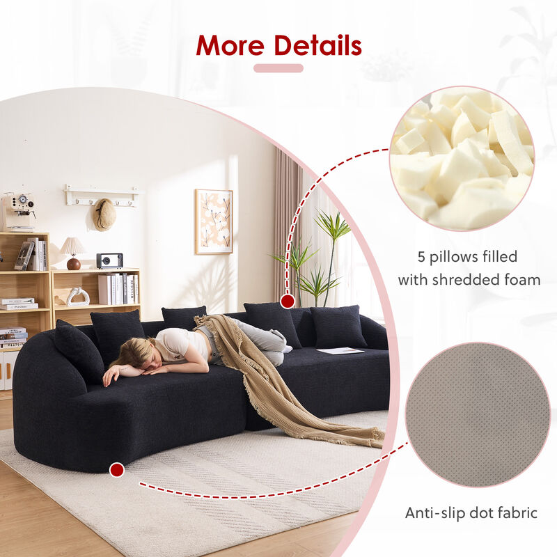 Stowag Curved Boneless Sofa image number 7