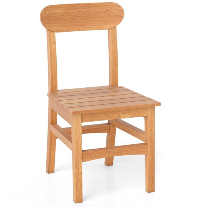 Hivvago Patio Teak Wood Chair