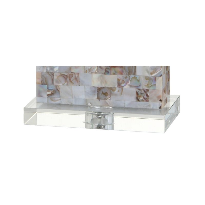 Cannon Seashell and Crystal LED Table Lamp