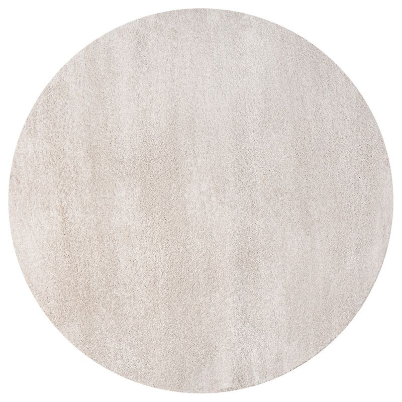 Haze Solid Low Pile Round Area Rug