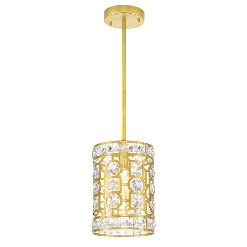 CWI Lighting Belinda 1 Light Pendant With Champagne Finish