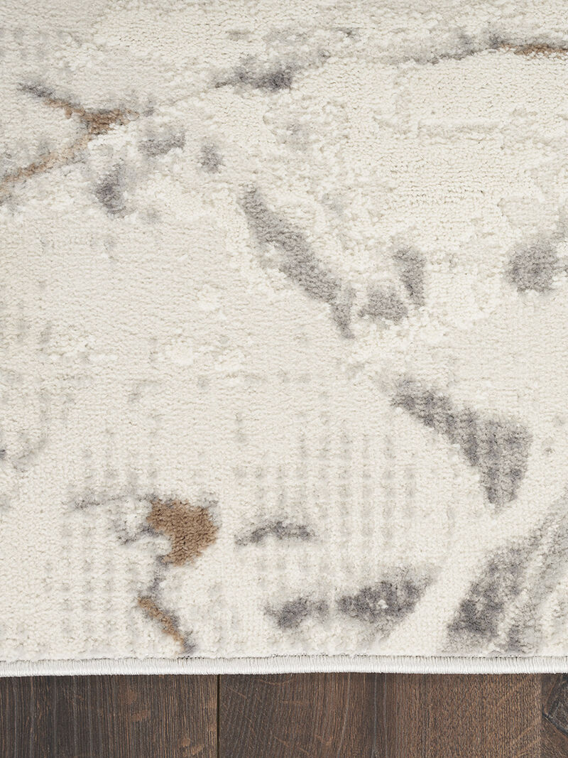 Elation ETN13 Ivory/Gray 4' x 6' Rug