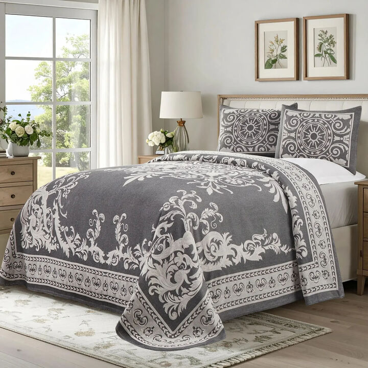 Soft Lightweight Cotton Blend Bedspread Sets with Matching Shams