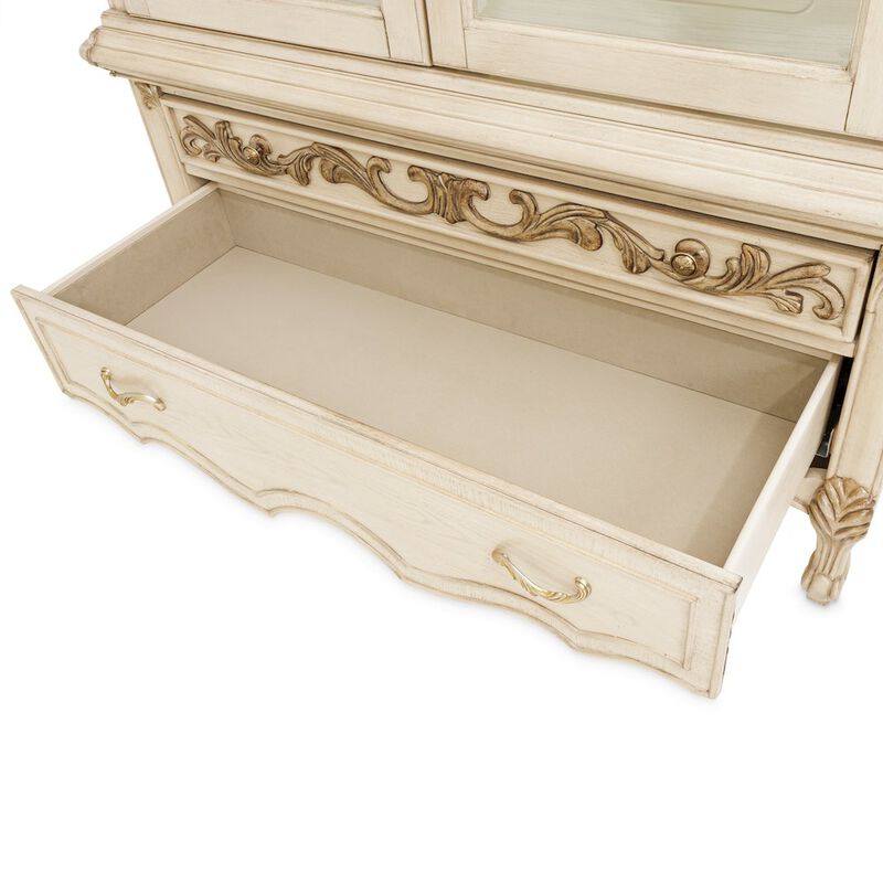 Michael Amini Platine de Royale Curio Display Cabinet - Champagne