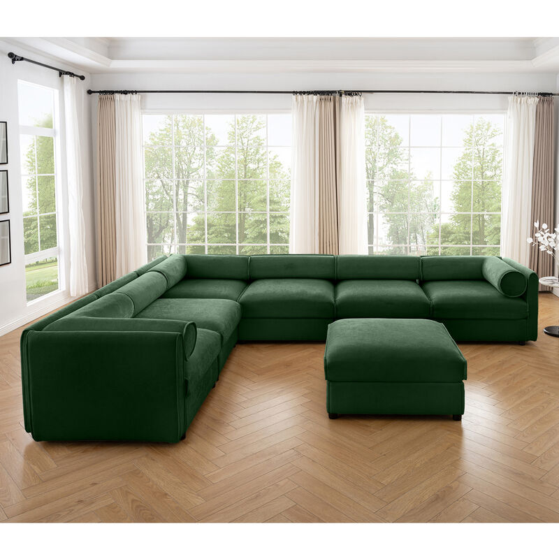 Merax Modern Modular Sectional Sofa with Storage