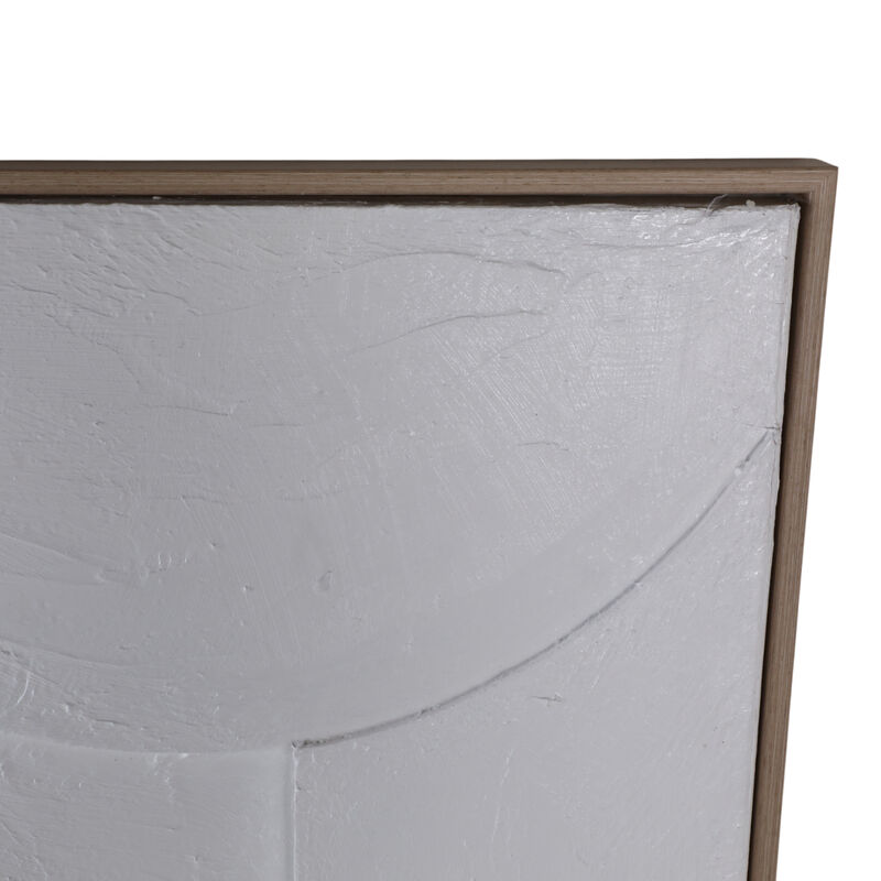 36x48 Geometric 3-dimensional Wall Art, White image number 4