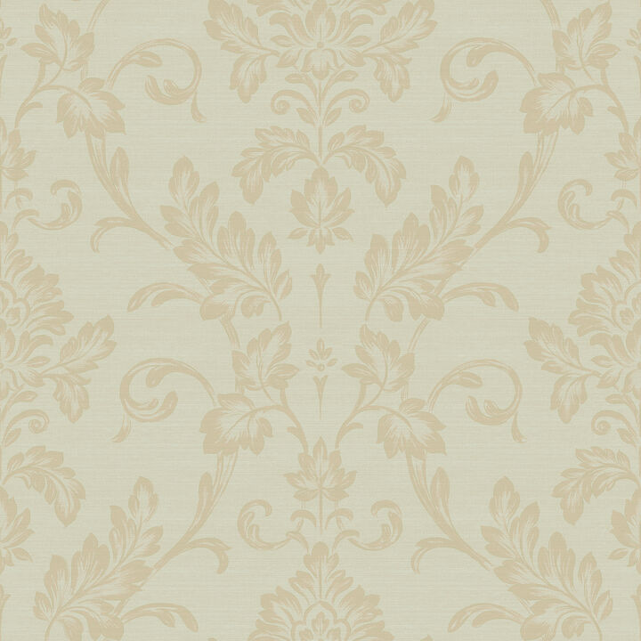 Antonella Gold Scroll Wallpaper
