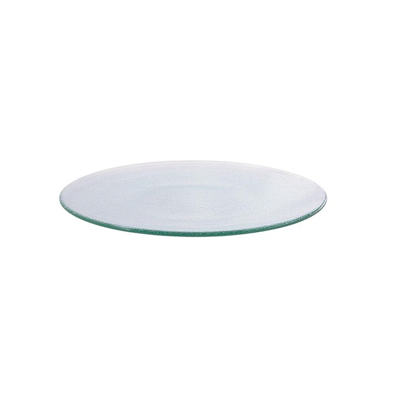Glass Dinnerware dia.9" Round Clear Glass Plate (Set of 4)