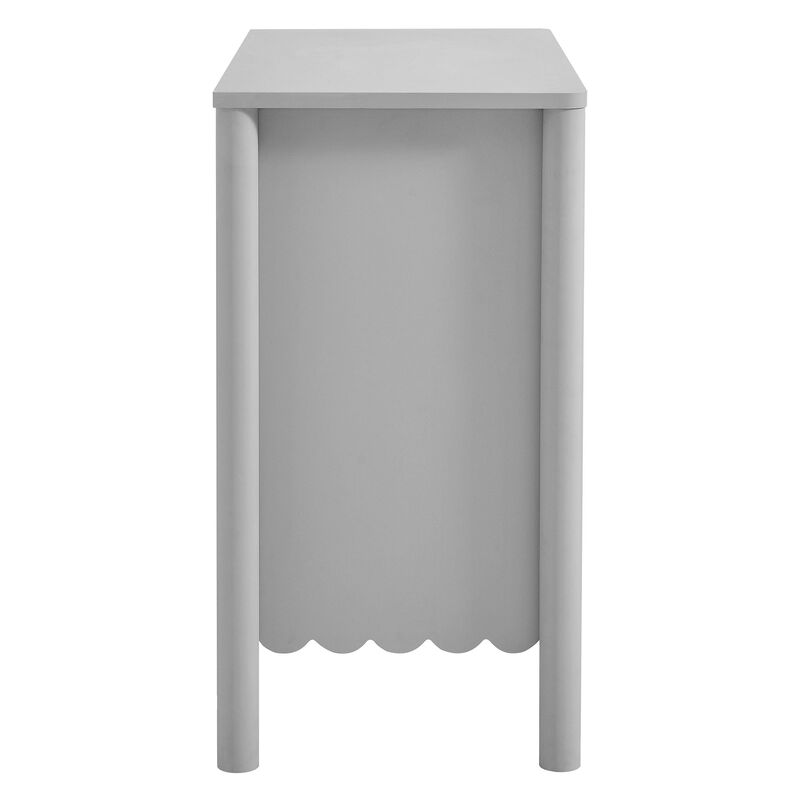Modway Emmeline 2-Door Scalloped Sideboard in Light Gray image number 5