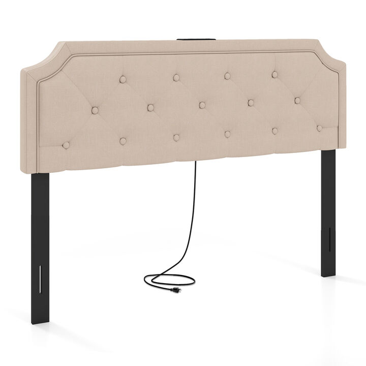 Tufted Bed Headboard for Queen and Full Size Beds with Upholstered Design