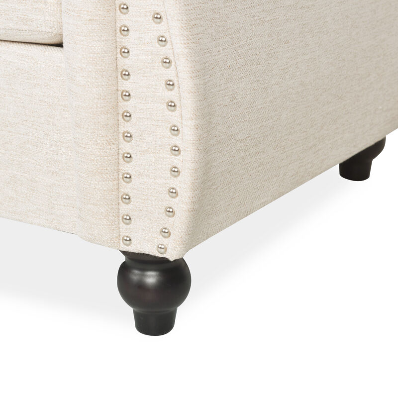Christopher Knight Home Parksley Contemporary Tufted Chesterfield 3 Seater Sofa image number 9