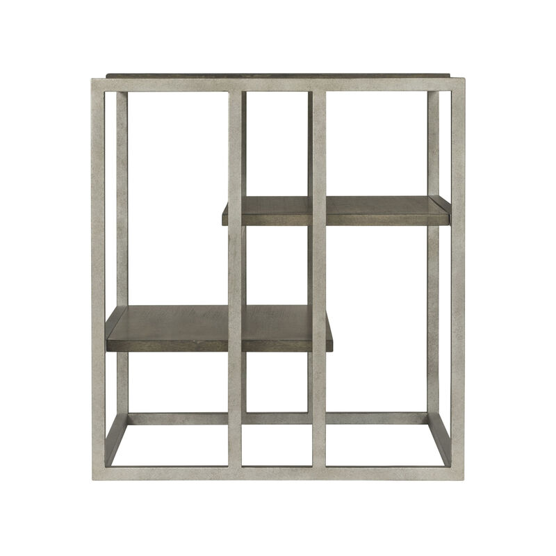 Streamdale Metal Frame Wood Living Room End Table with Shelf image number 6
