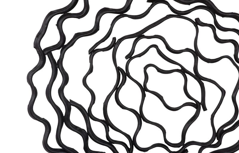 Vine Black Wall Flower Wall Decor image number 3