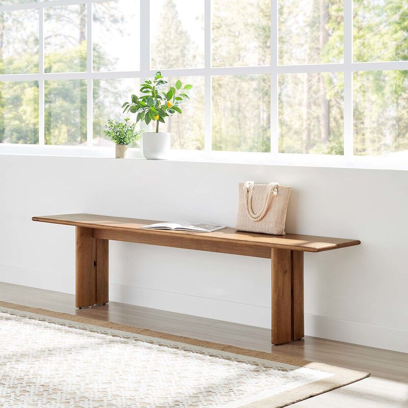 Amistad 72" Wood Bench image number 7