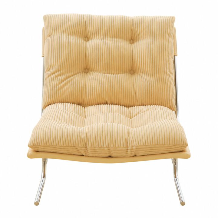 GOODSILO Modern High Back Accent Armchair Soft Padded Upholstered Single Seat Chair for Living Room Home Office Bedroom