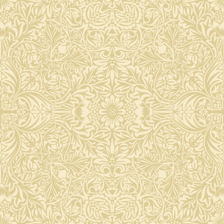 Ceiling Yellow Intricate Floral Wallpaper (Set of 2)