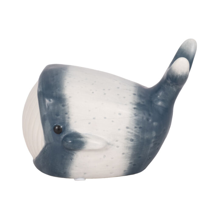 6" Blue Whale Decor