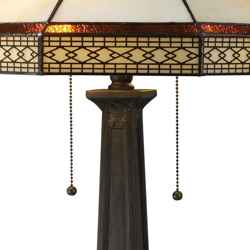 Stone Filigree Table Lamp