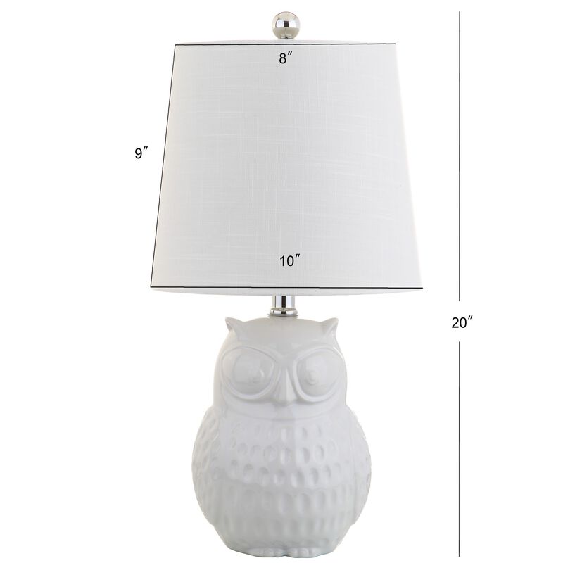 Hoot Ceramic Mini LED Table Lamp