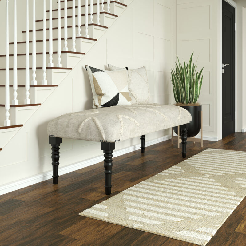 Aurora Contemporary Upholstered Accent Bench image number 7