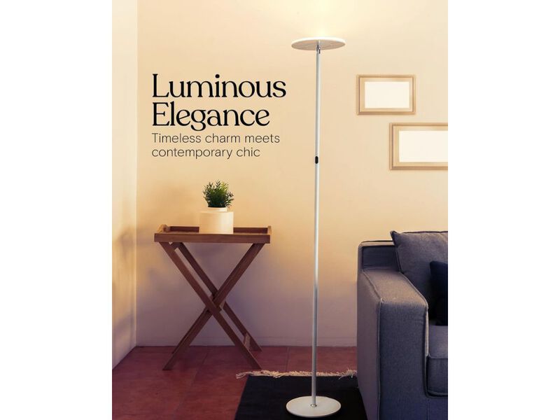 Sky LED Floor Lamp Dimmable Bright Torchiere Standing Lamp White image number 1