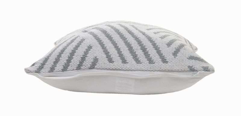 Modern Cotton Geometric Throw Pillow with Zipper &ndash; Elegant Decorative Cushion