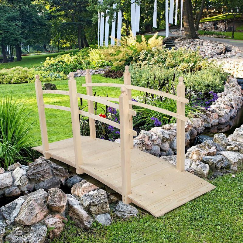 Outdoor Garden Bridge for Creating a Scenic Pathway and Adding Elegance to Your Garden or Landscape image number 2