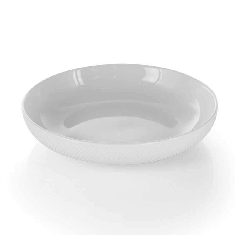 Elama Maisy 18 Piece Round Porcelain Dinnerware Set in White image number 7