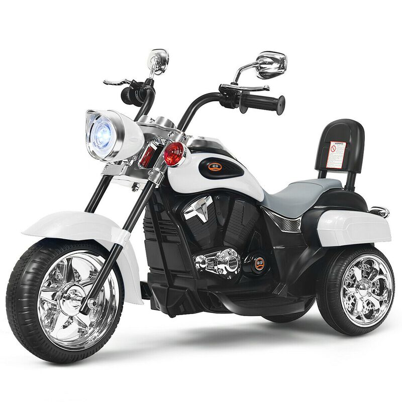 6V Toddler Electric Ride-On Bike with 3 Wheels, Horn and Front Headlight image number 0