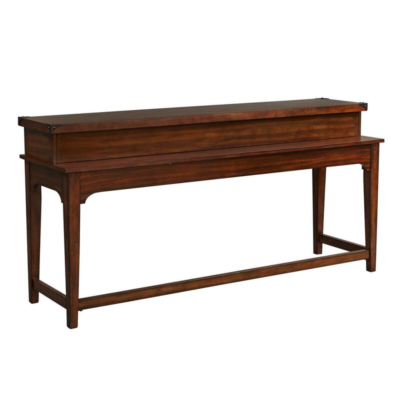 Liberty Furniture Aspen Skies Console Bar Table in Russet Brown image number 0