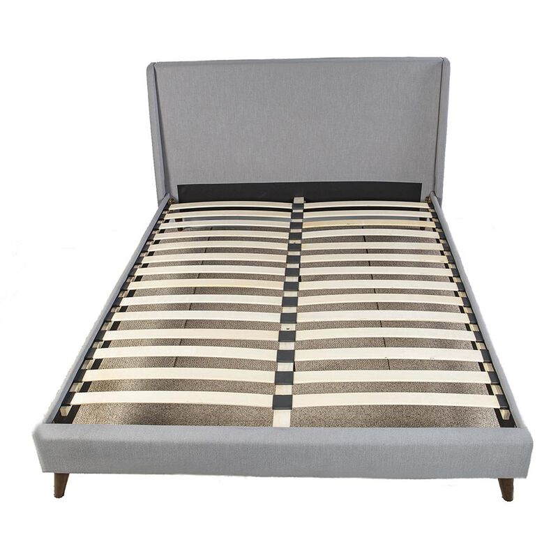 Maddison Upholstered Queen Bed In A Box W/ 2 Nightstands