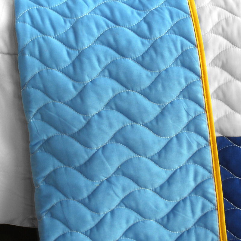 Vermicelli Quilted Geometric Quilt Set Timeless A Style for Full Beds image number 2