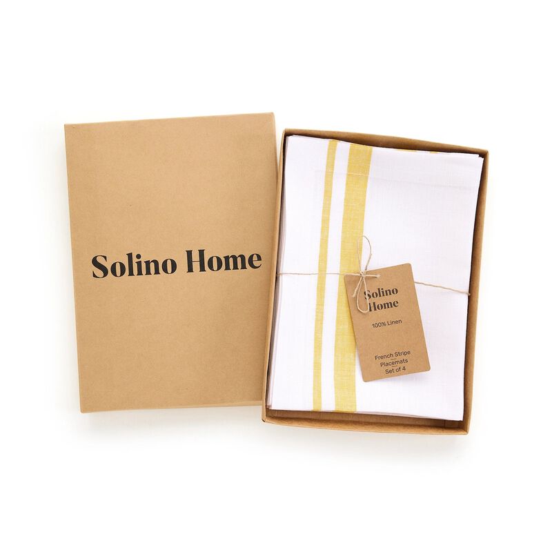 Linen Placemats - French Stripe image number 2