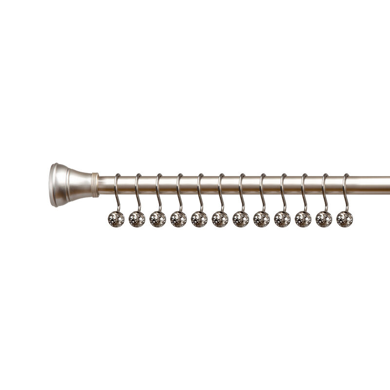 Utopia Alley Rust-Resistant Metal Shower Curtain Hooks with Hollow Ball Design, Shower Hooks Hangers for Bathroom, Kitchen Utensils, Curtains, Clothing, Towels etc - Set of 12 image number 2