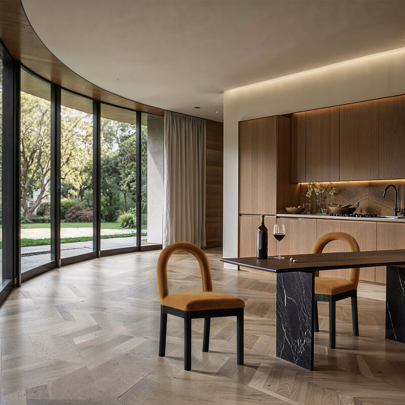 Meridian Furniture Conrad Velvet Dining Chair image number 1