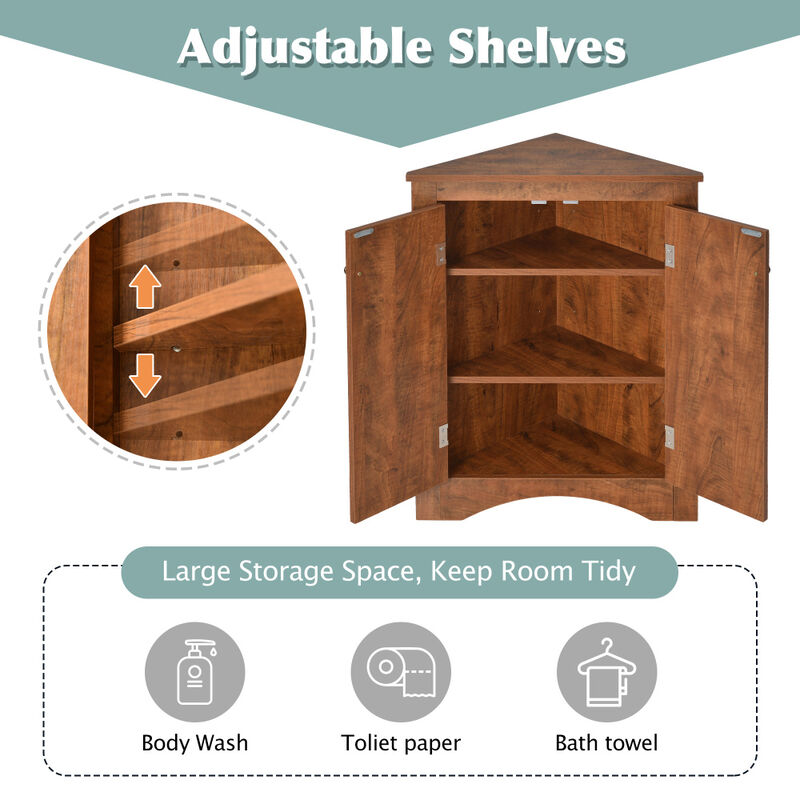 Folreb Triangle Bathroom Storage Cabinet image number 5