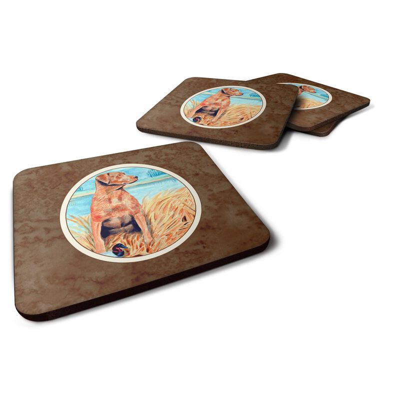 Caroline's Treasures 7112FC Chesapeake Bay Retriever Foam Coasters (Set of 4), 3.5, Multicolor image number 0