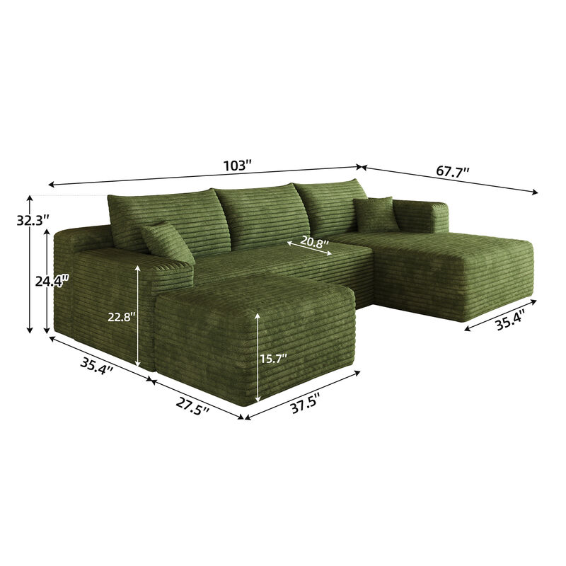 Jamzur Cloud Sectional Sofa image number 7