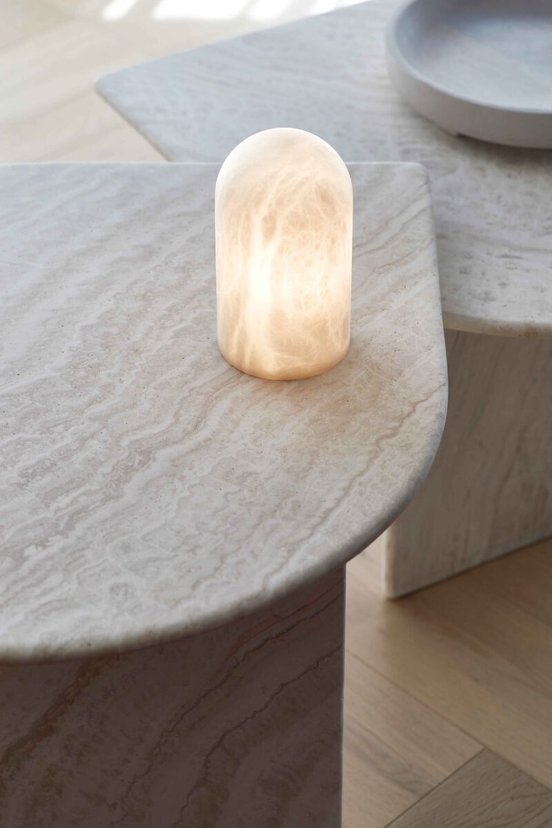 Beacon Lighting Panton Alabaster Table Lamp Modern Decorative Accent Lamp image number 5