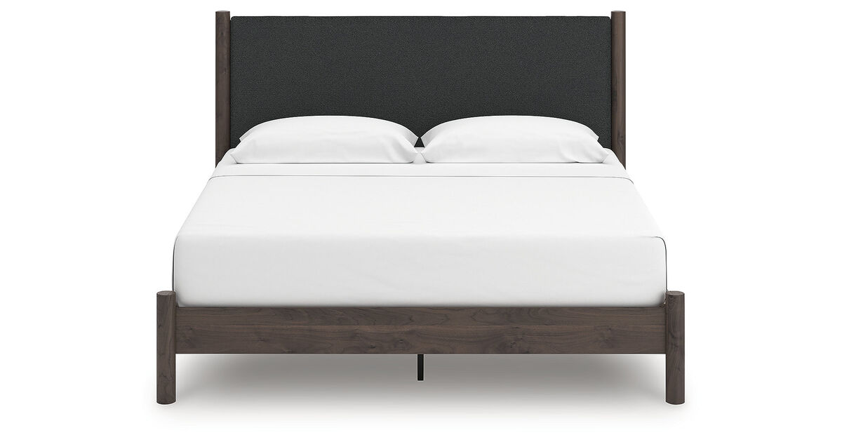 Cadmori King Upholstered Panel Platform Bed