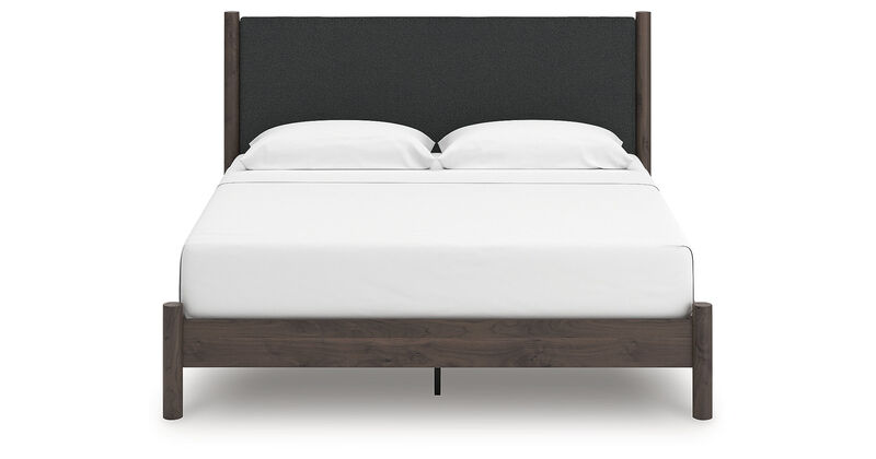 Cadmori King Upholstered Panel Platform Bed image number 1
