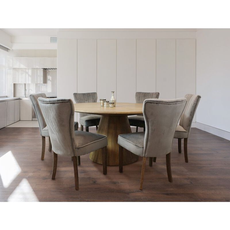 Alex Hamilton Jaden 60 Round Dining Table in Natural Finish