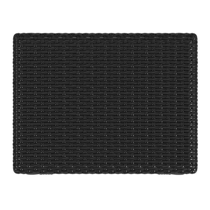 Butler Specialty Robias Rectangular Rattan 30 Bar Stool, Black