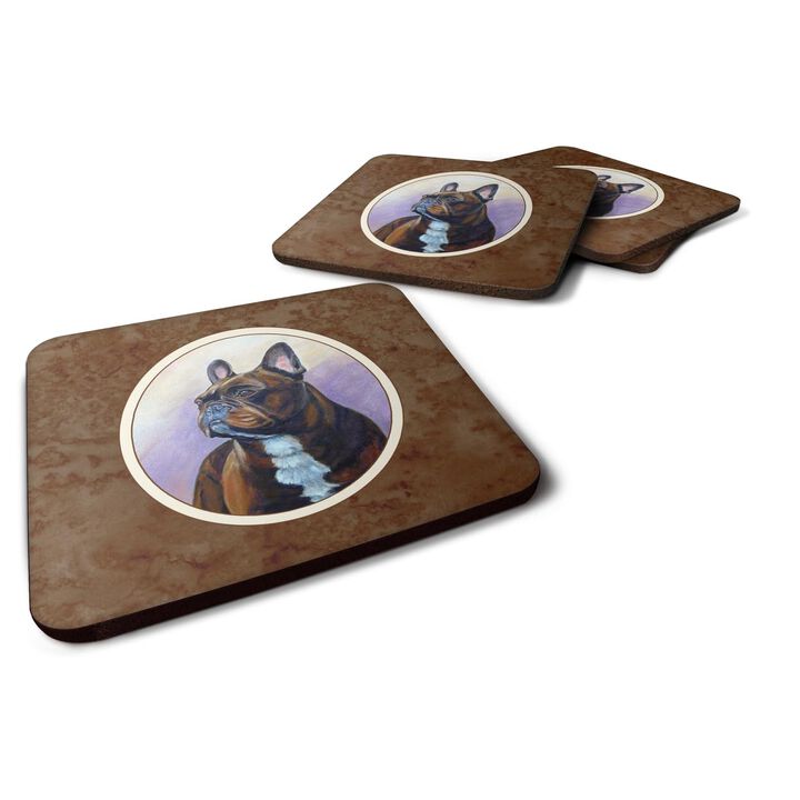 Caroline's Treasures 7117FC French Bulldog Foam Coasters (Set of 4), 3.5, Multicolor